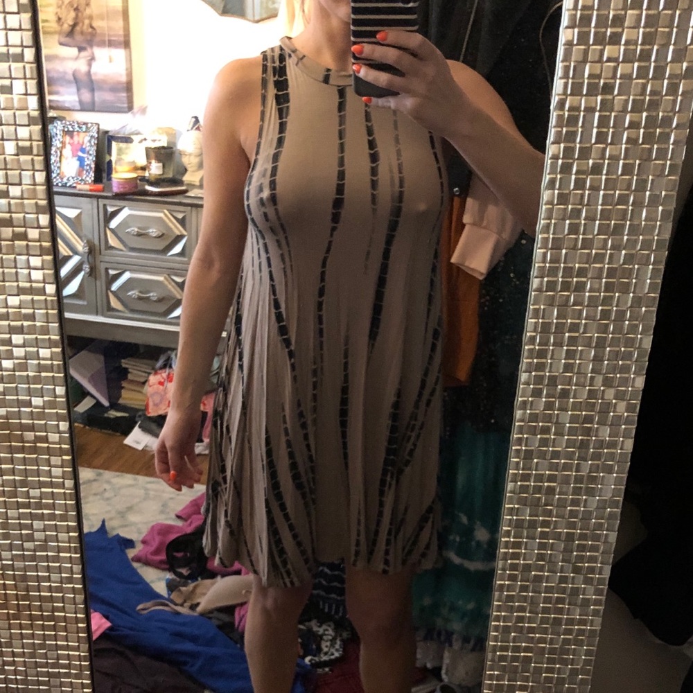 Tie dye casual dress
